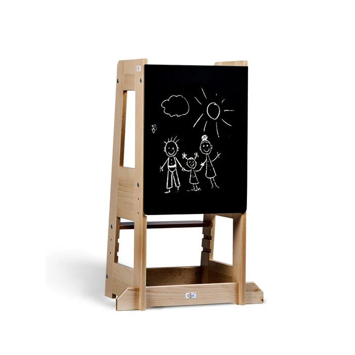 tiSsi® zwart beuken krijtbord voor leertoren