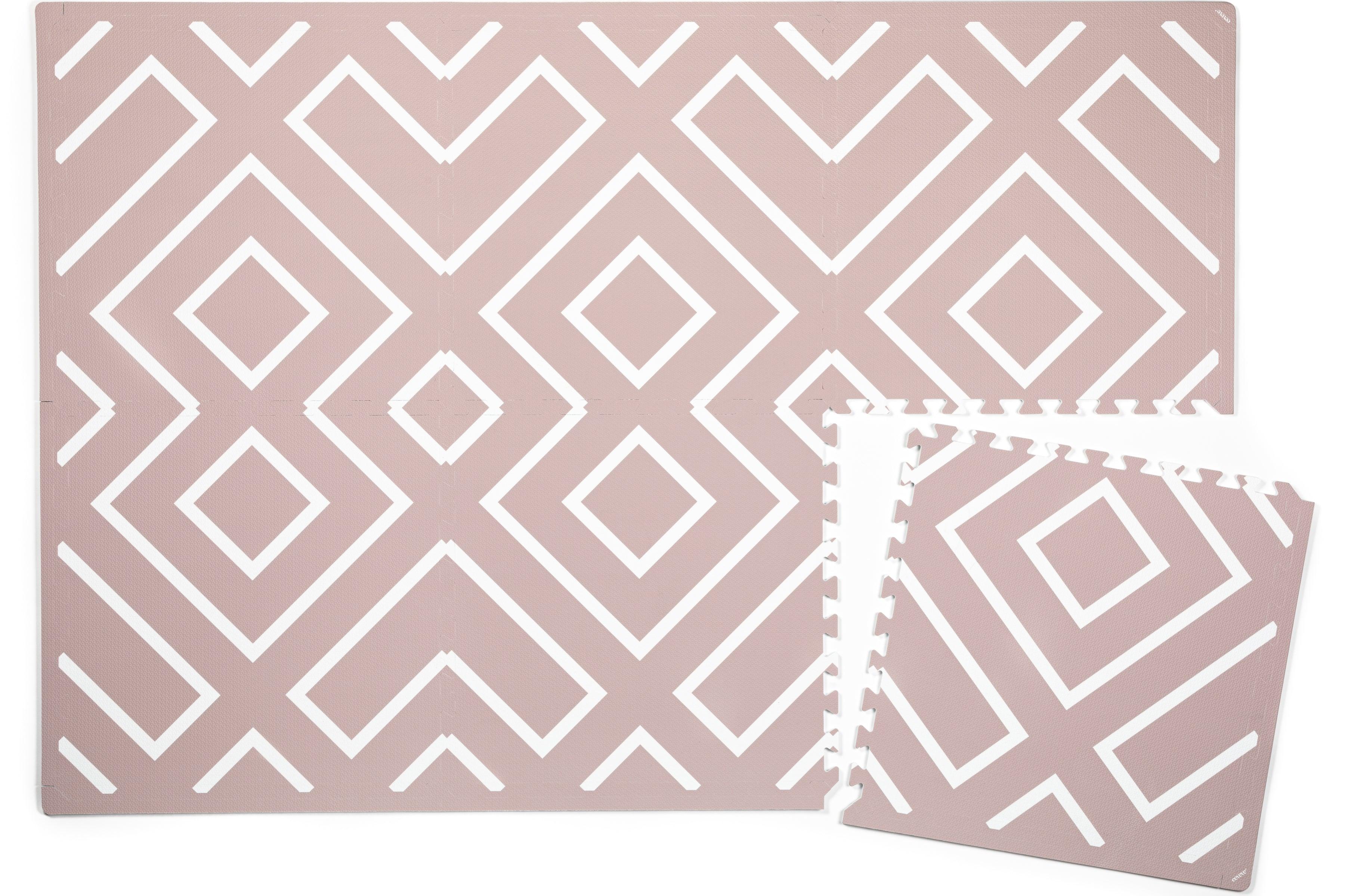 Eeveve speelmat - type modern blocks - kleur oud roze - BAS & BLIKSEM
