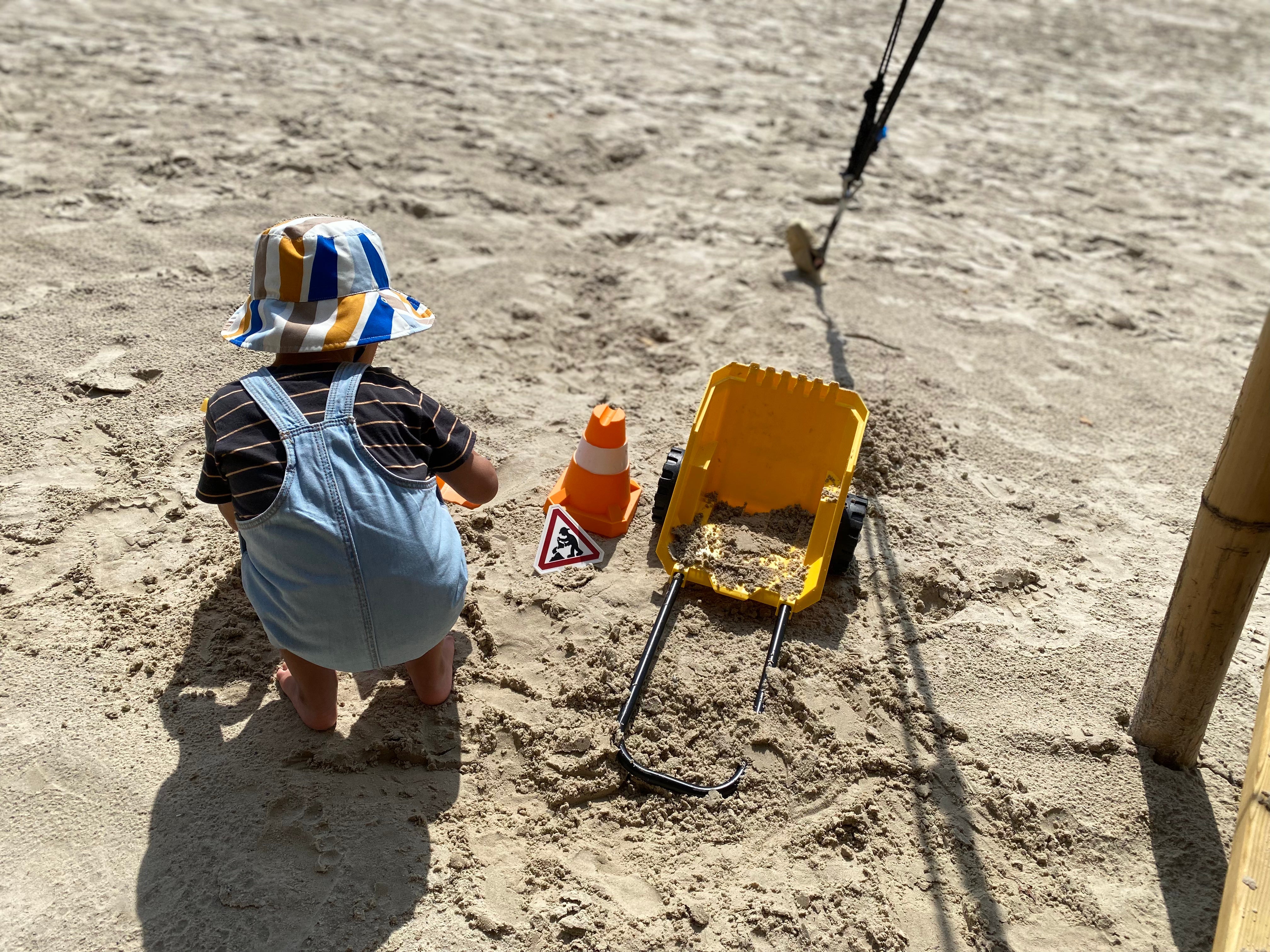 Zandspeelset met dumper