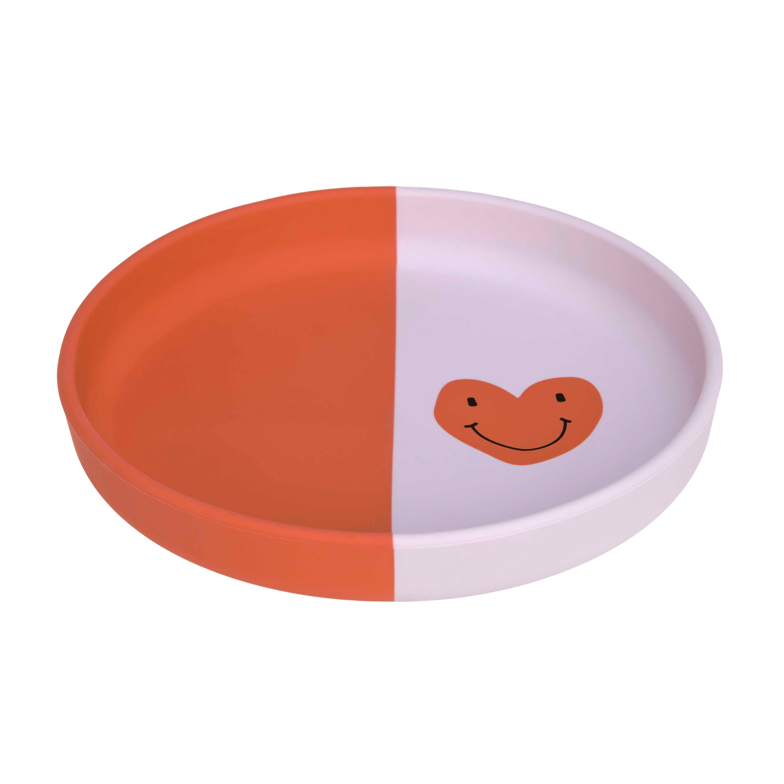 Silicone bord hartjes lavendel