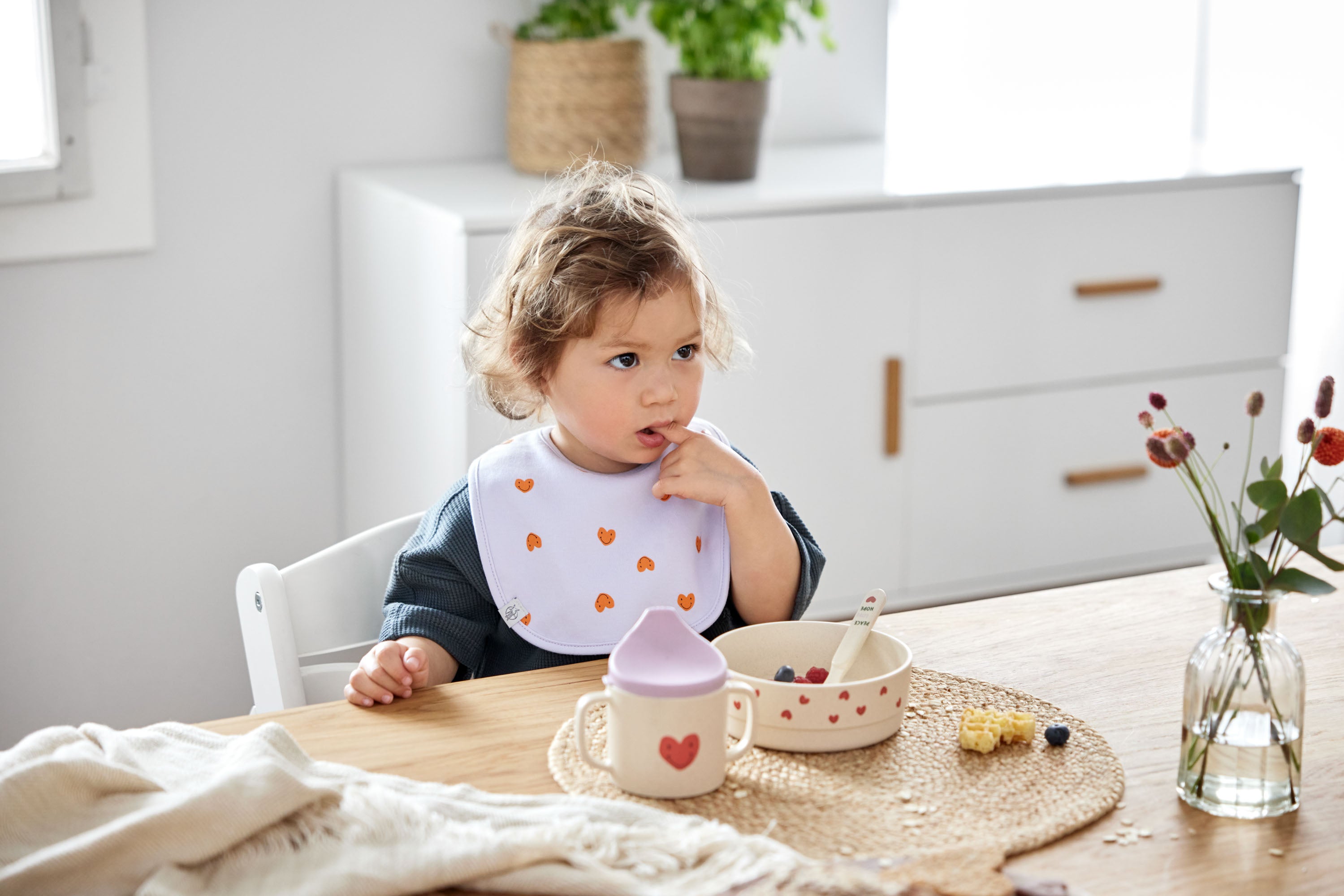 Tuitbeker hartjes lavendel