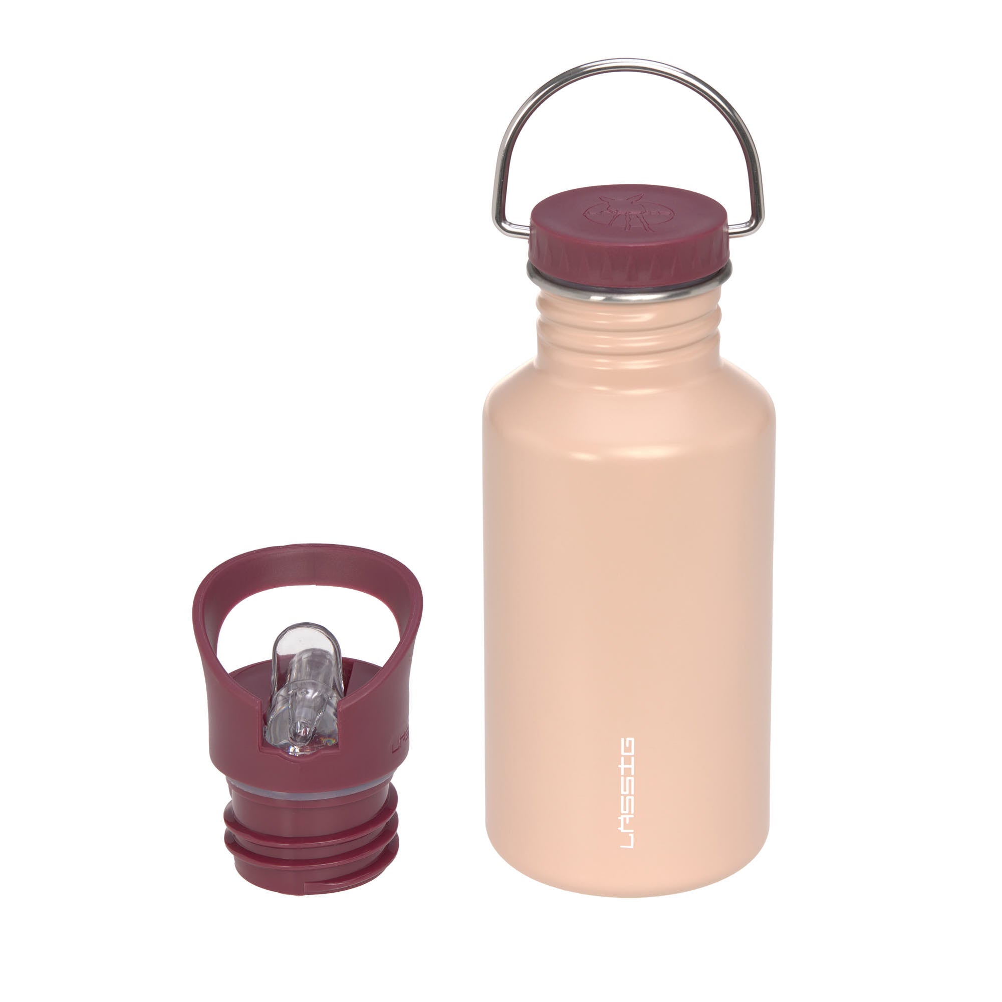 Drinkfles RVS - roze