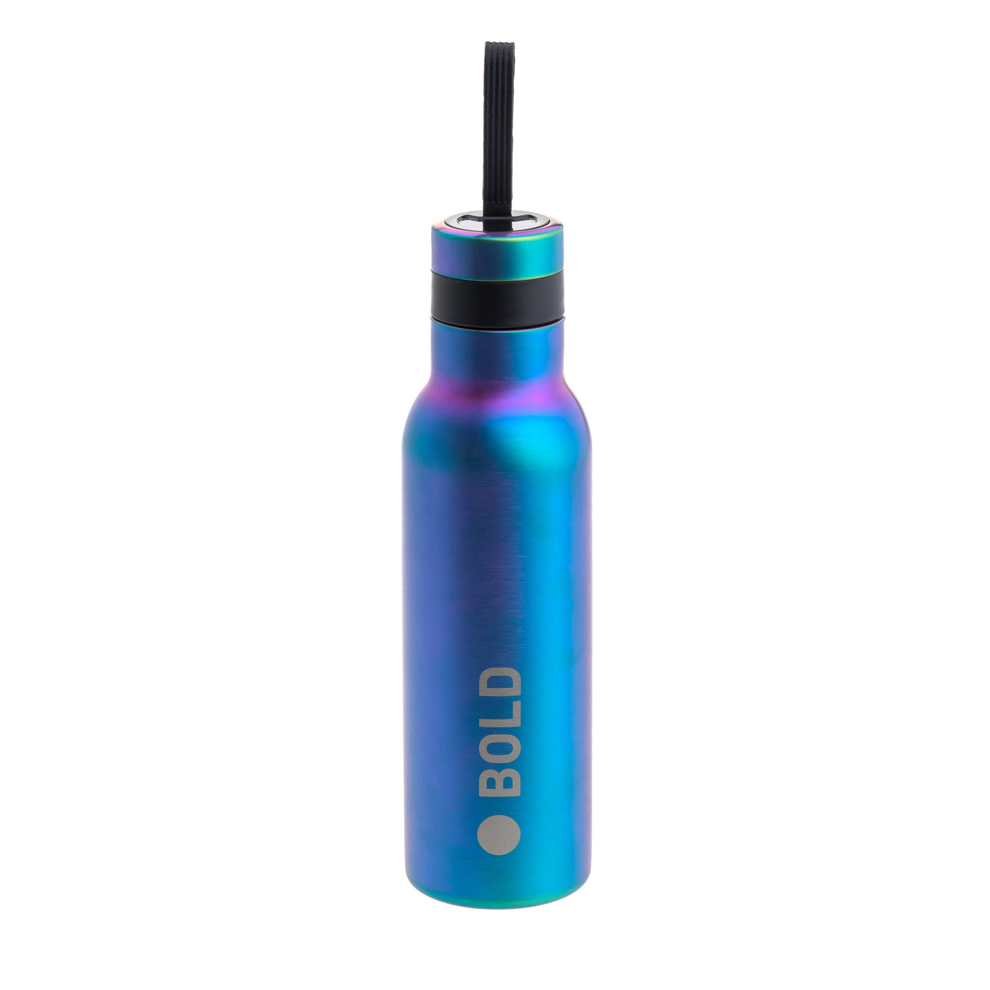 Drinkfles dubbelwandig RVS - BOLD blauwpaars