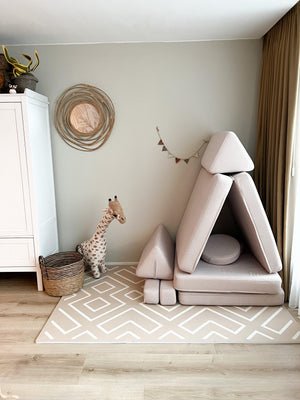 Eeveve speelmat - type modern blocks - kleur woestijnzand - BAS & BLIKSEM