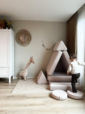 Eeveve speelmat - type modern blocks - kleur woestijnzand - BAS & BLIKSEM