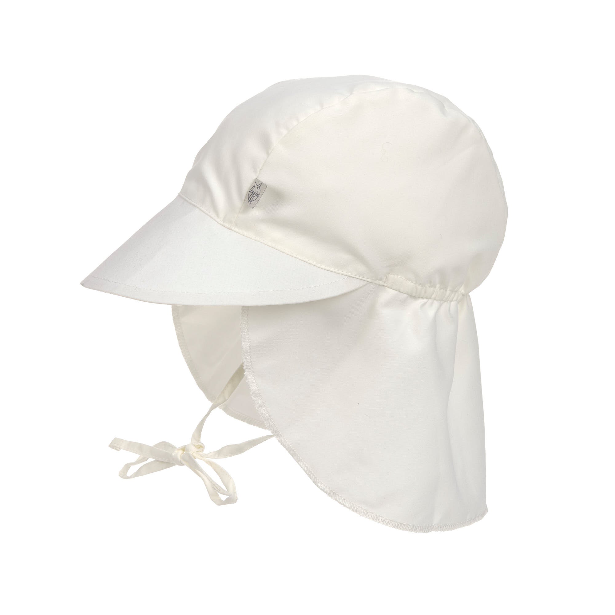 Flaphoedje nature/wit met UV-bescherming