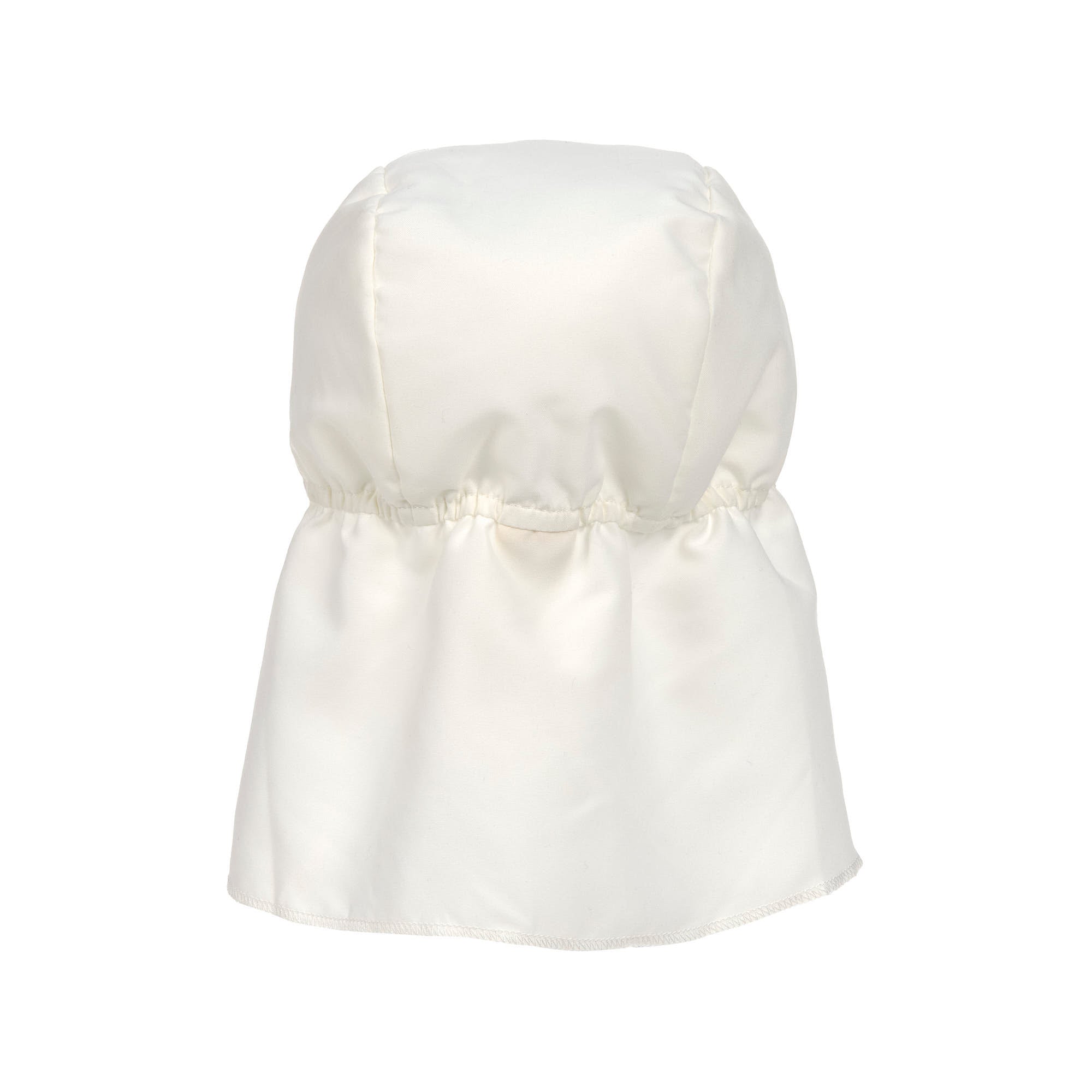 Flaphoedje nature/wit met UV-bescherming