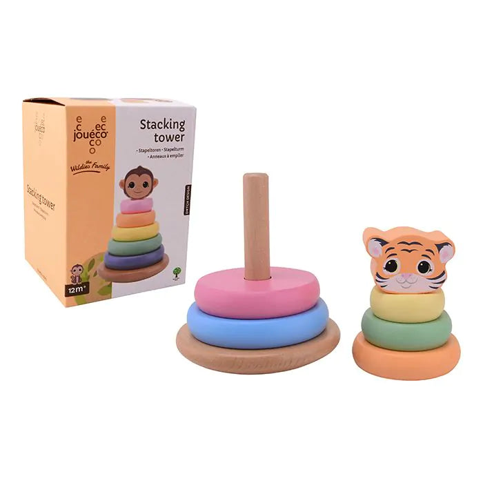 stapeltoren regenboog aap