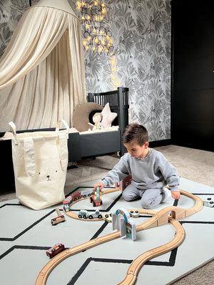 Eeveve speelmat - type beni - kleur wolken grijs - BAS & BLIKSEM