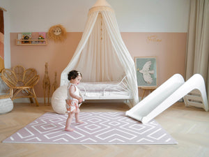 Eeveve speelmat - type modern blocks - kleur oud roze - BAS & BLIKSEM