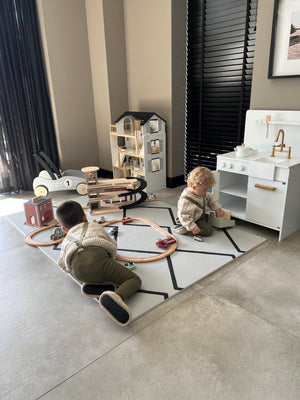 Eeveve speelmat - type beni - kleur wolken grijs - BAS & BLIKSEM