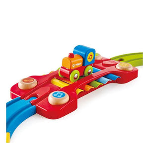 Kleurrijk treinset met xylofoon - BAS & BLIKSEM