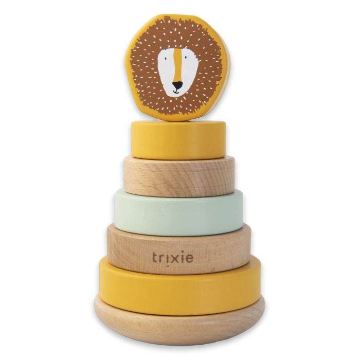 Houten stapeltoren leeuw