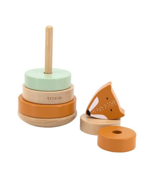 Houten stapeltoren vos