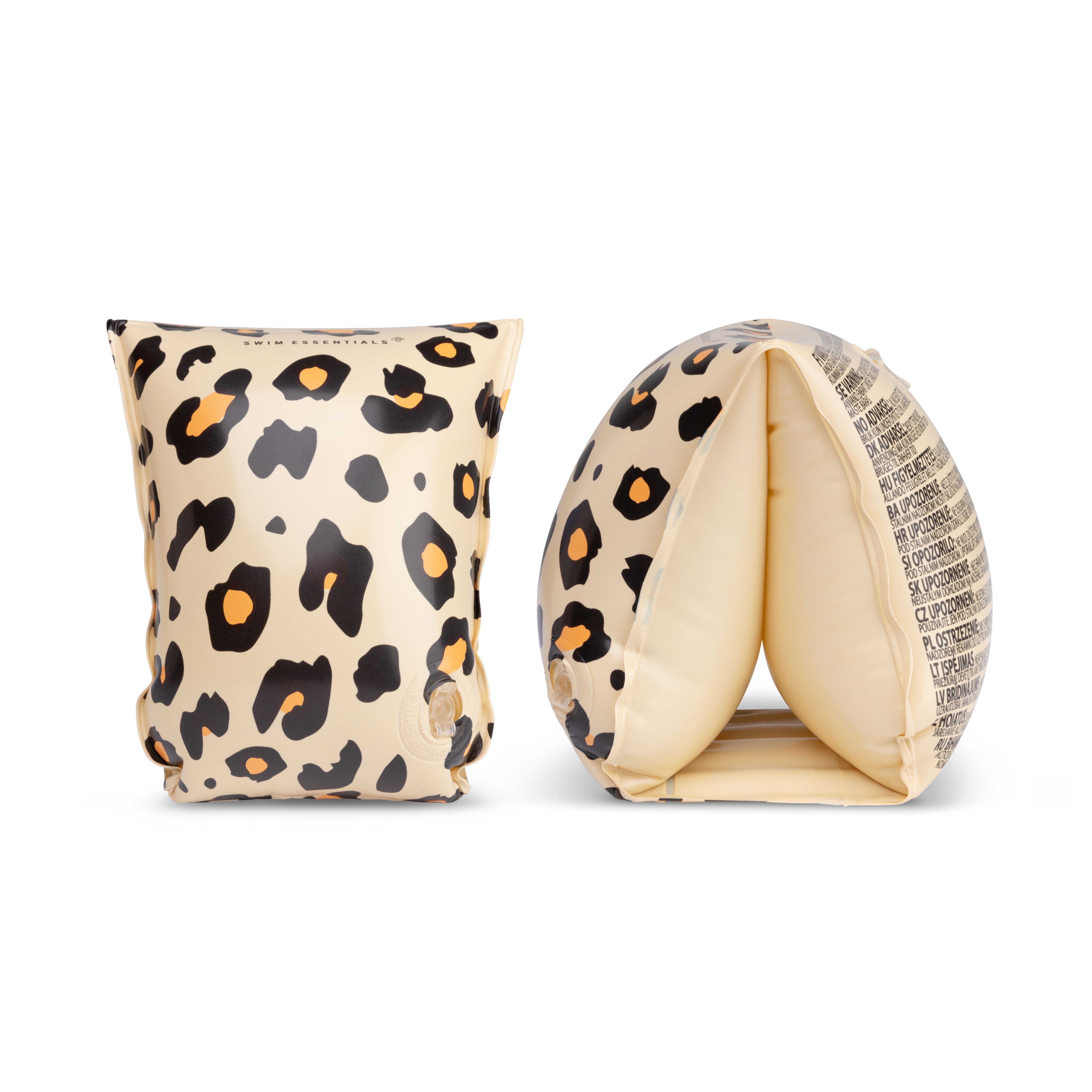 Zwembandjes panter beige 0-2 jaar