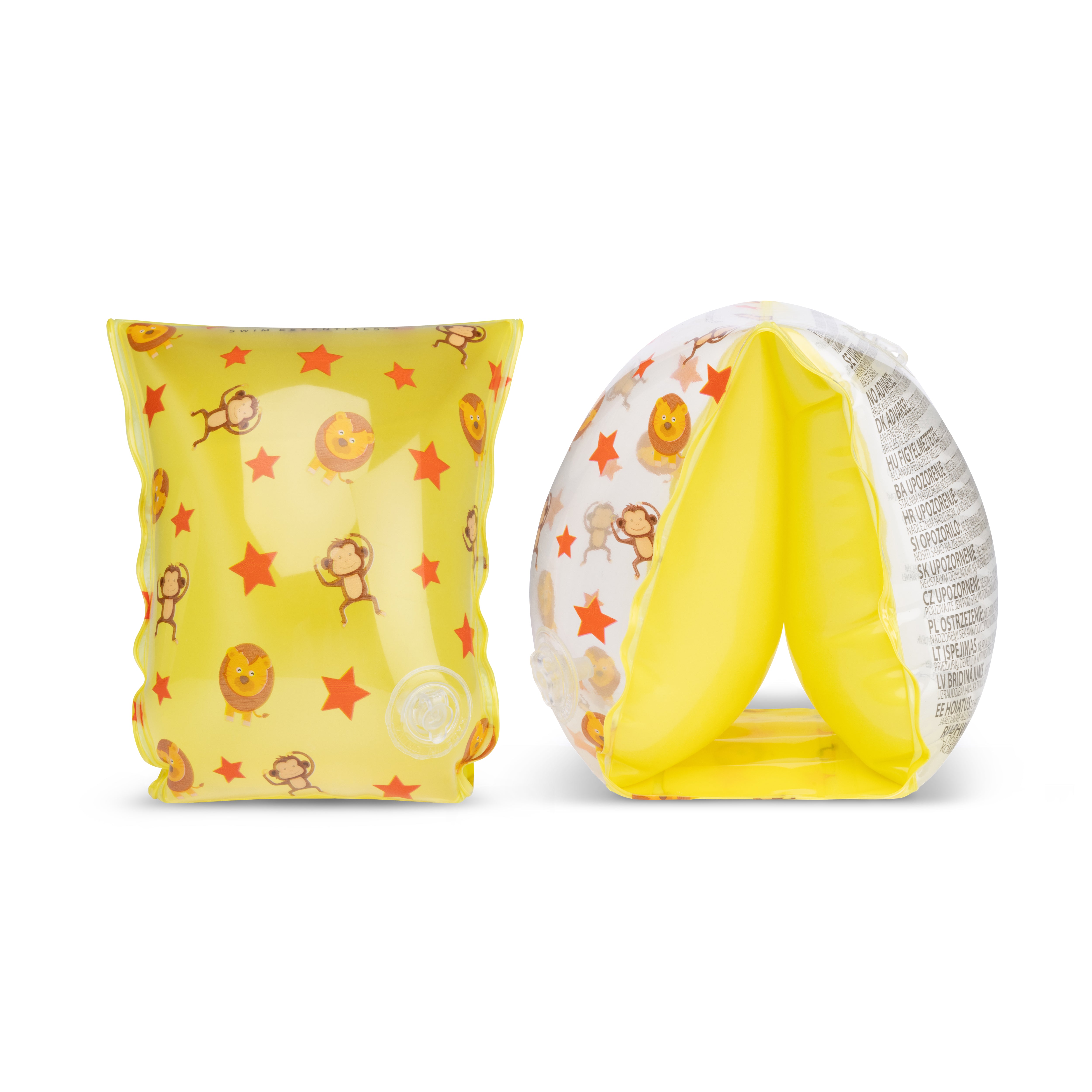 Zwembandjes circus geel 0-2 jaar