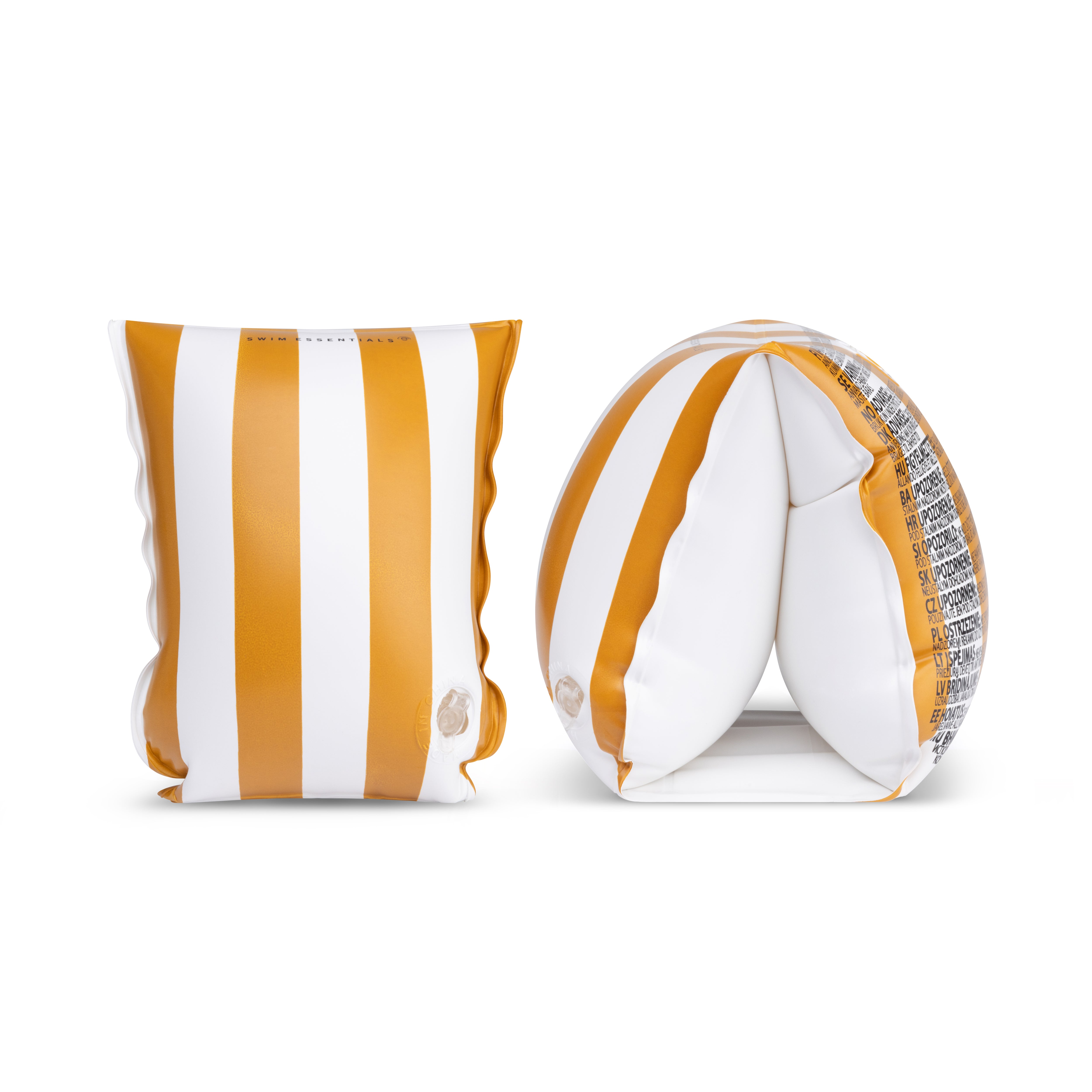 Zwembandjes Geel/wit gestreept 0-2 jaar