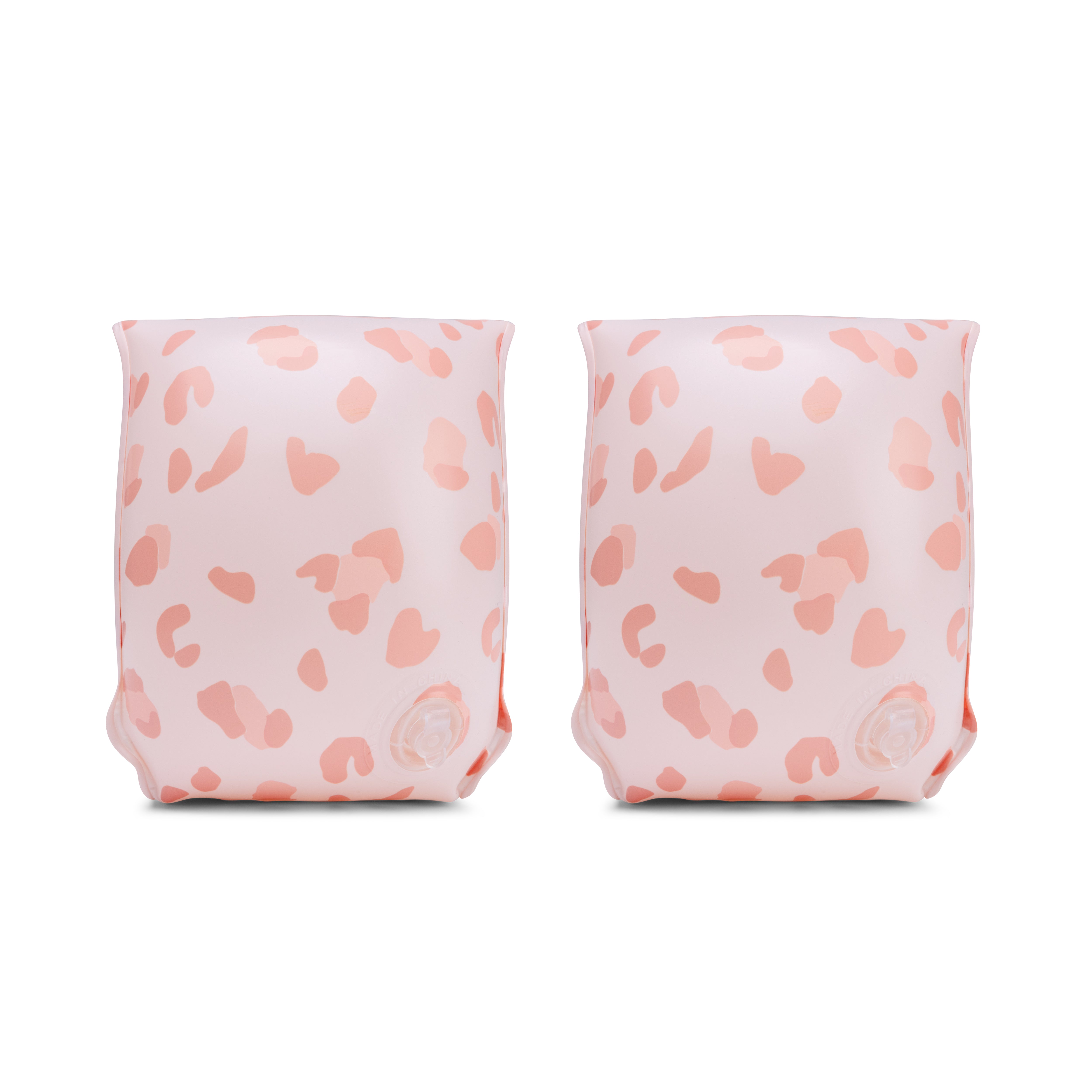 Zwembandjes leopard oud roze 0-2 jaar
