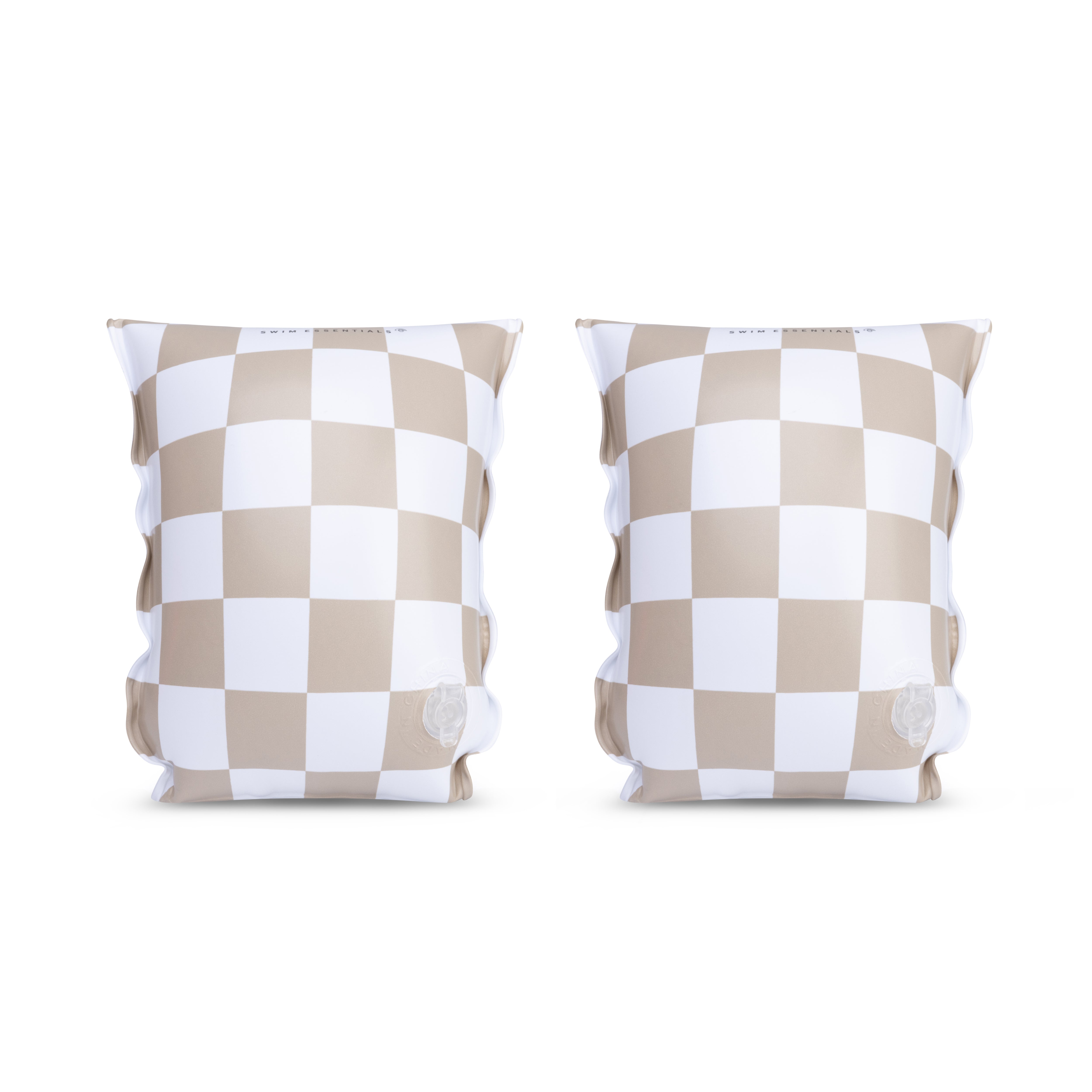 Zwembandjes checkmate beige 2-6 jaar