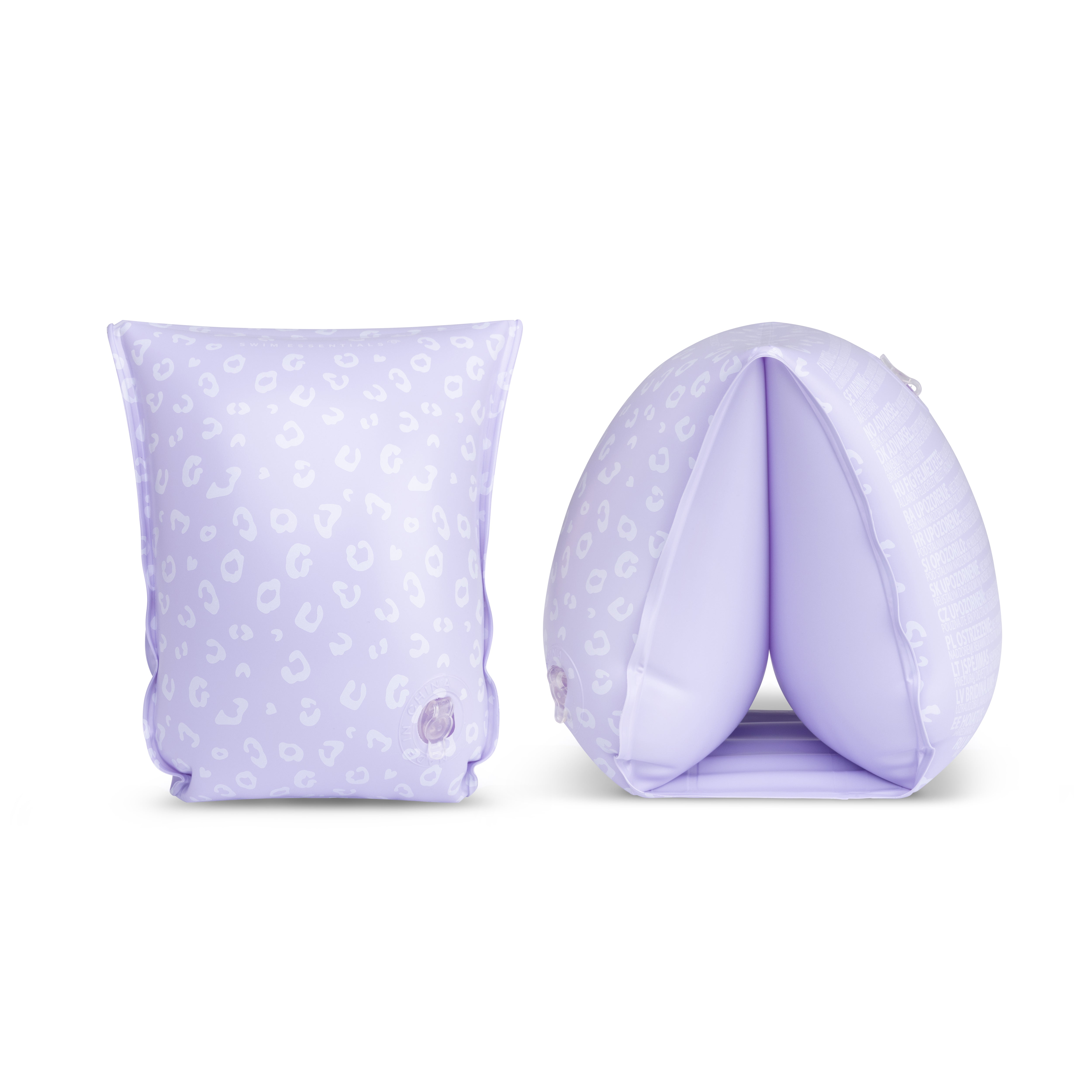 Zwembandjes leopard lila 2-6 jaar