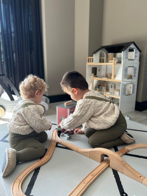 Eeveve speelmat - type beni - kleur wolken grijs - BAS & BLIKSEM