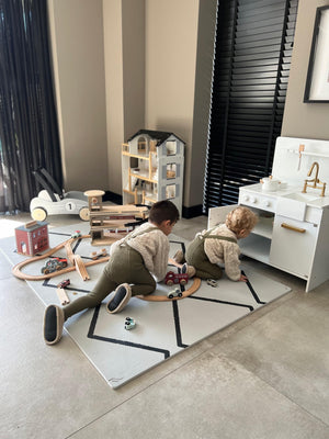 Eeveve speelmat - type beni - kleur wolken grijs - BAS & BLIKSEM