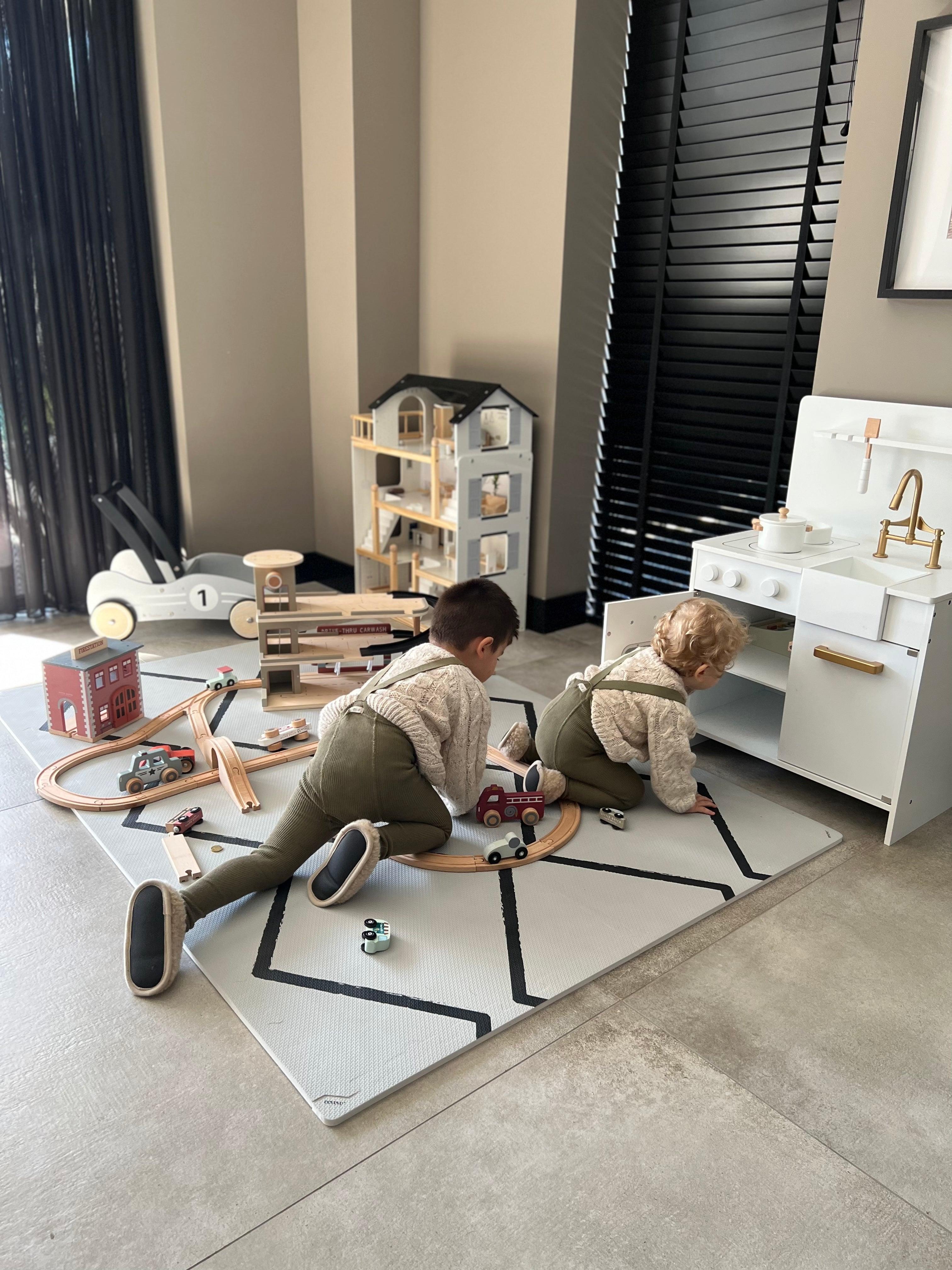 Eeveve speelmat - type beni - kleur wolken grijs - BAS & BLIKSEM