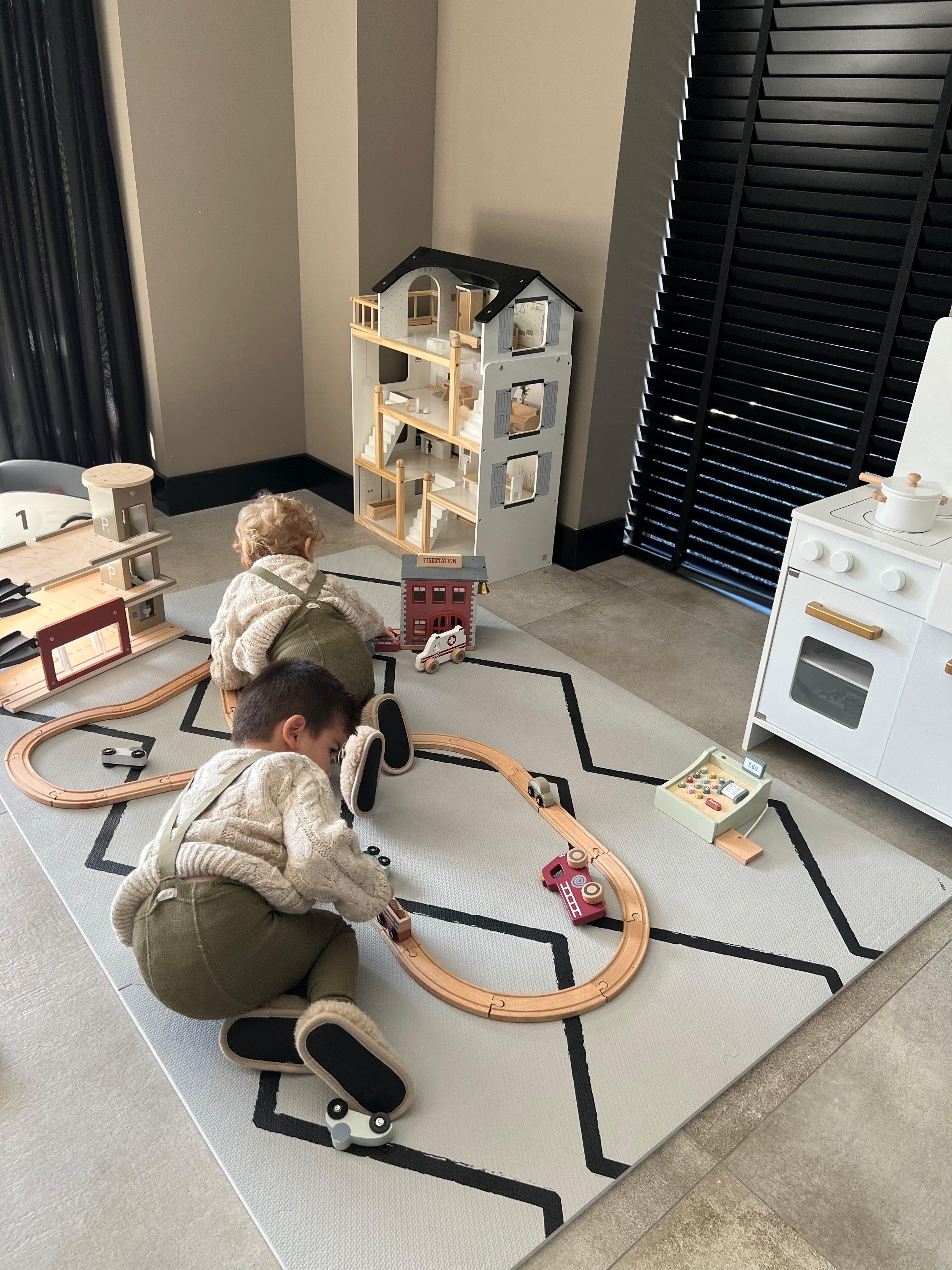 Eeveve speelmat - type beni - kleur wolken grijs - BAS & BLIKSEM