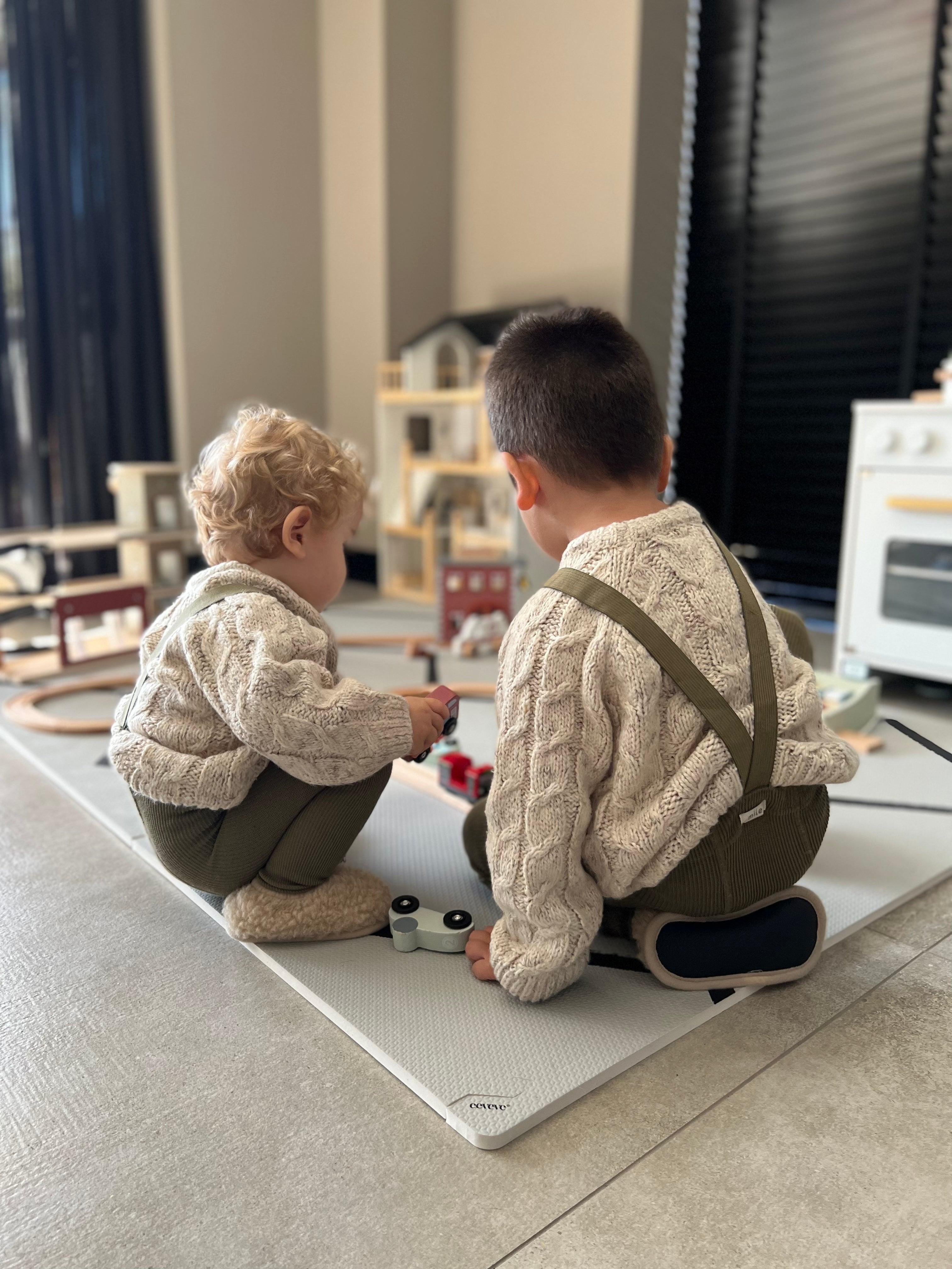 Eeveve speelmat - type beni - kleur wolken grijs - BAS & BLIKSEM