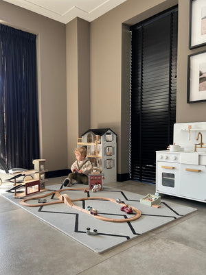 Eeveve speelmat - type beni - kleur wolken grijs - BAS & BLIKSEM